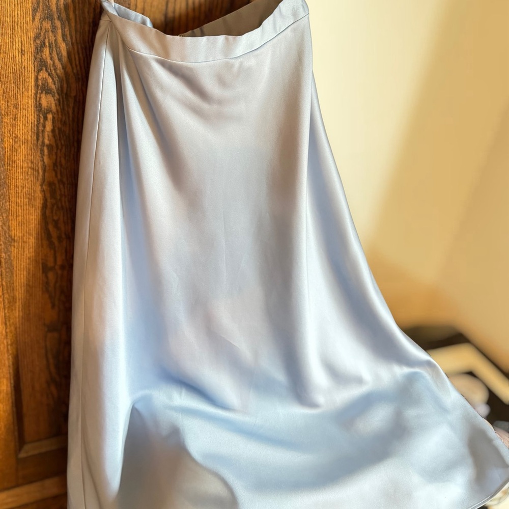Alfred Angelo Sky Blue Formal Maxi Skirt